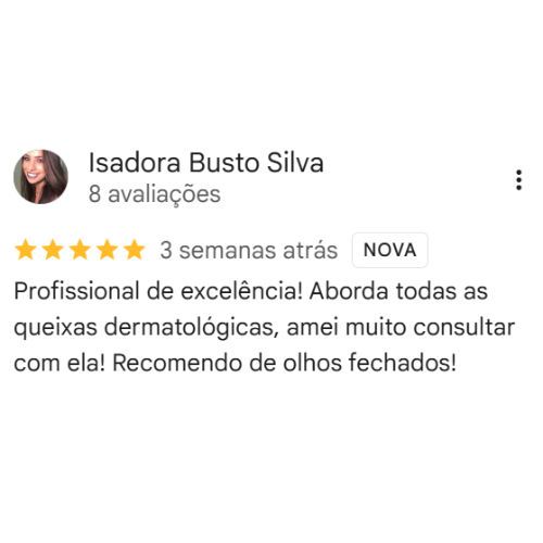 Depoimento Google Dra. Karina Bortoloto